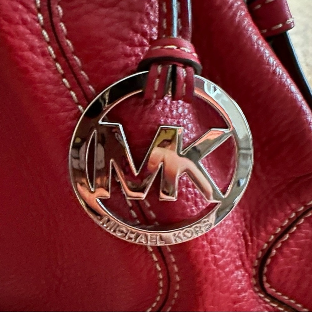 Michael Kors Brookville Red, NWT, Red Leather - Picture 2 of 8